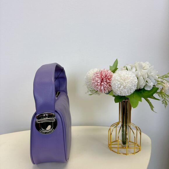 MARC JACOBS Purple Mini 'The Pushlock' Bag - Picture 4 of 9